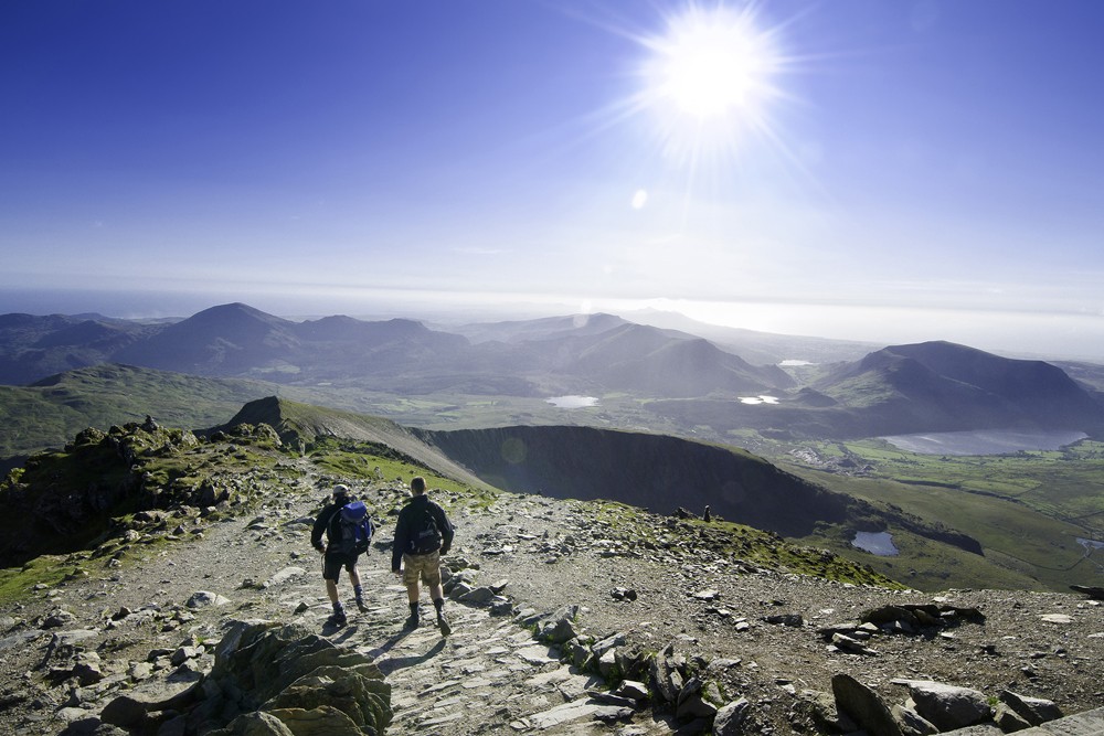 Mountain walking in Snowdonia
